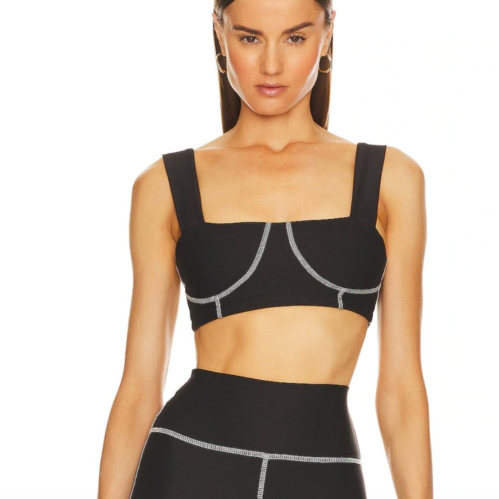 WeWoreWhat Black Corset Bra Top